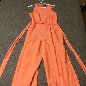 Banana Republic coral jumpsuit